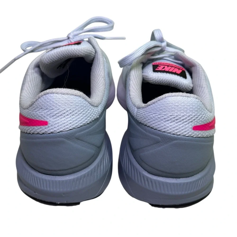 Nike Air Zoom Structure 22 Running Shoes Womens 9.5 Grey Pink AA1640-402